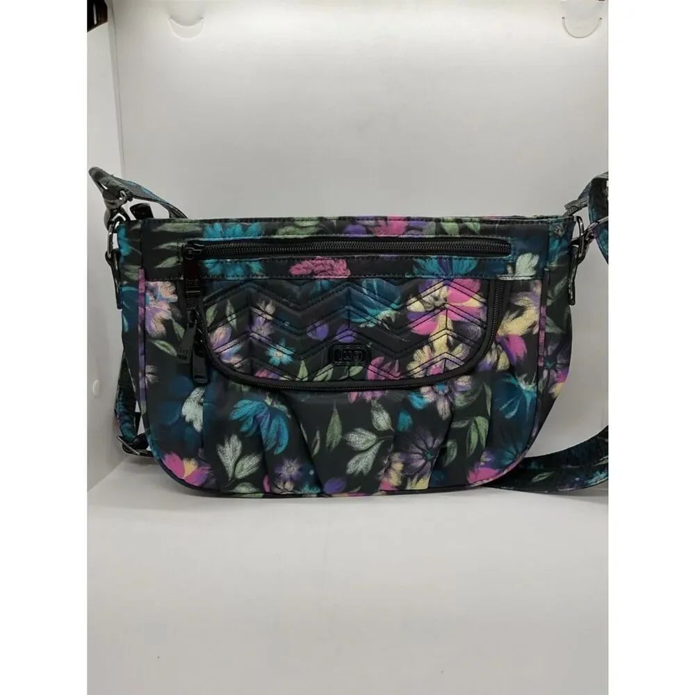 Lug Mambo Floral Crossbody Bag - Black Multi